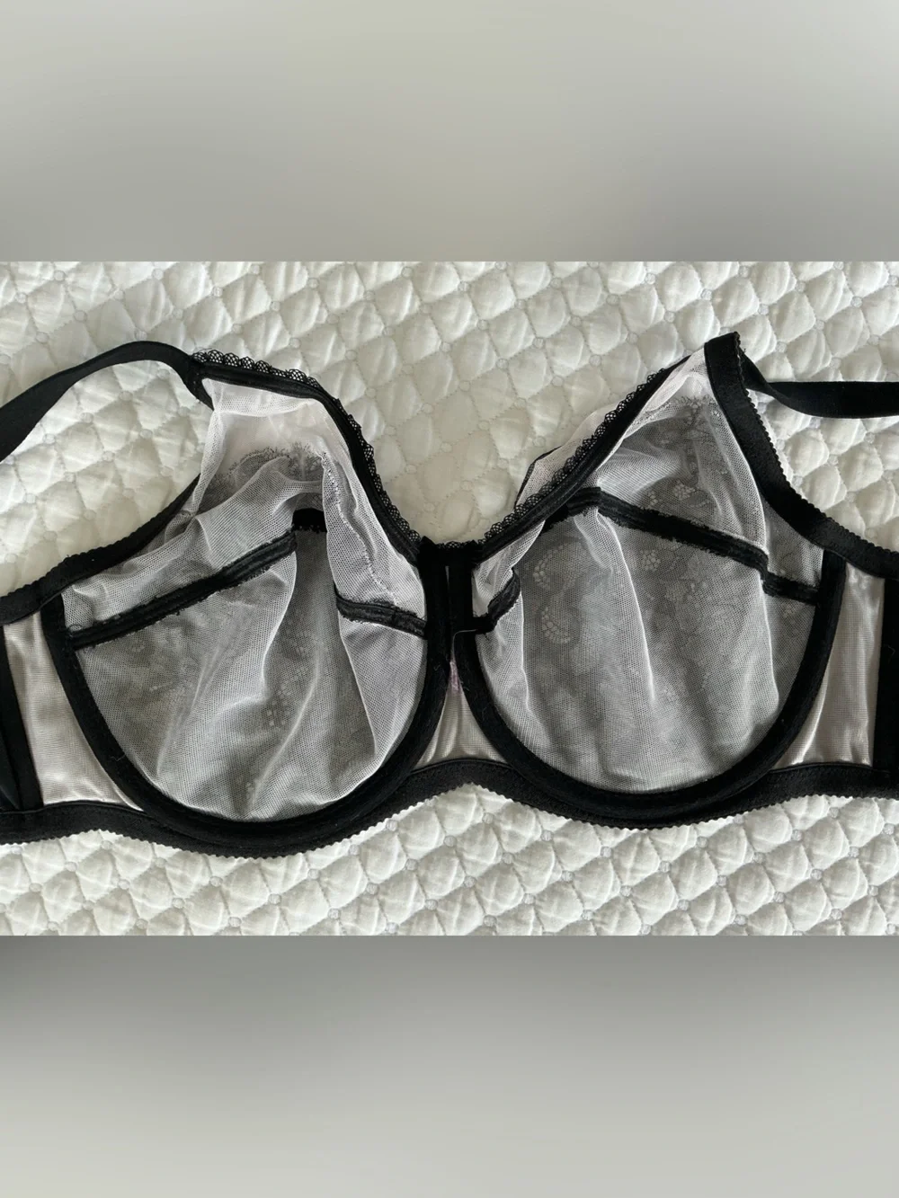 Wacoal Black Lace Retro Chic Underwire Bra 38DD